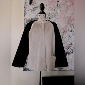 Velvet Ray Colorblock Structured Faux-Fur